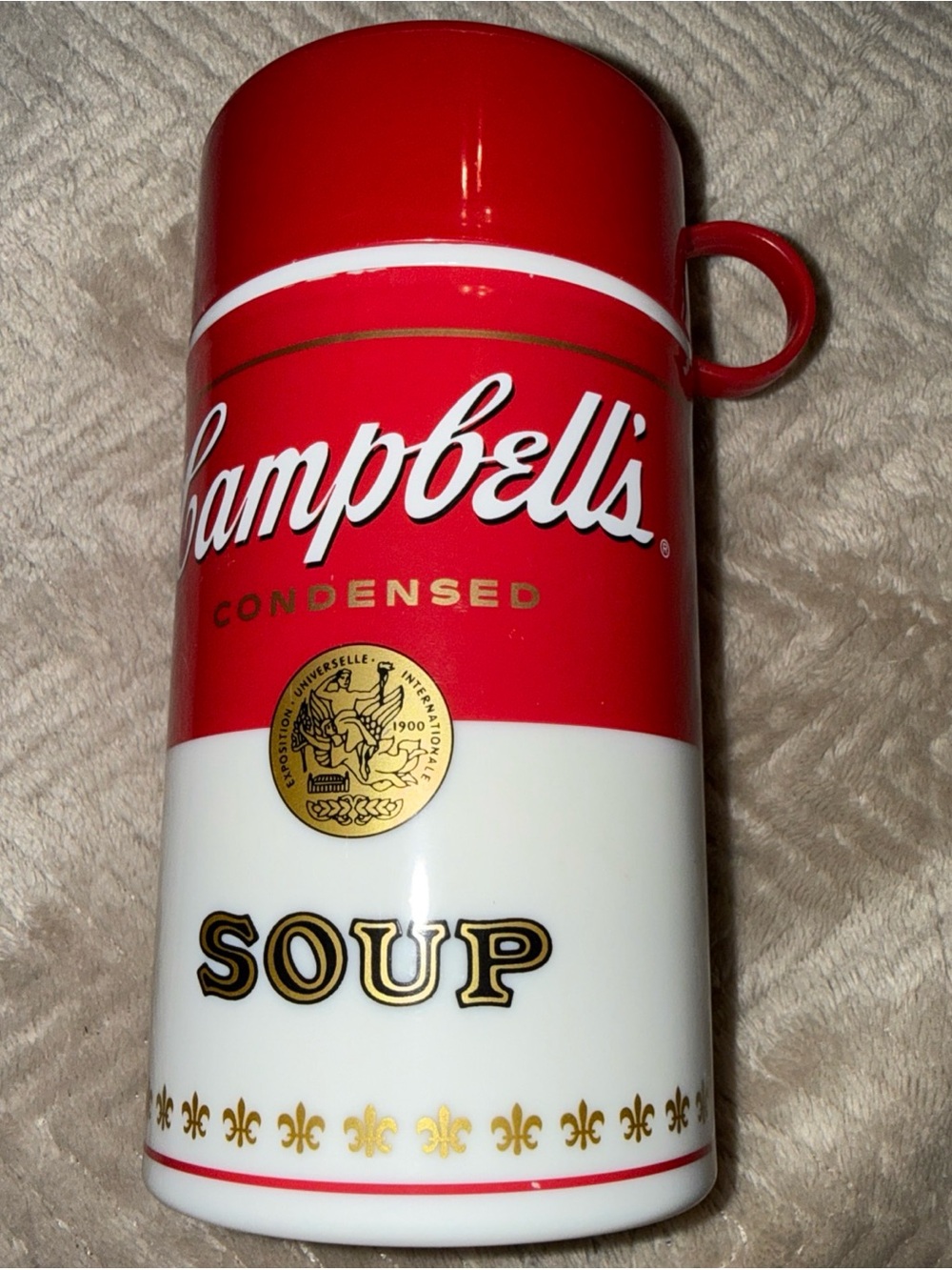 Red & White Soup Can Insulated Thermos - Classic Branding